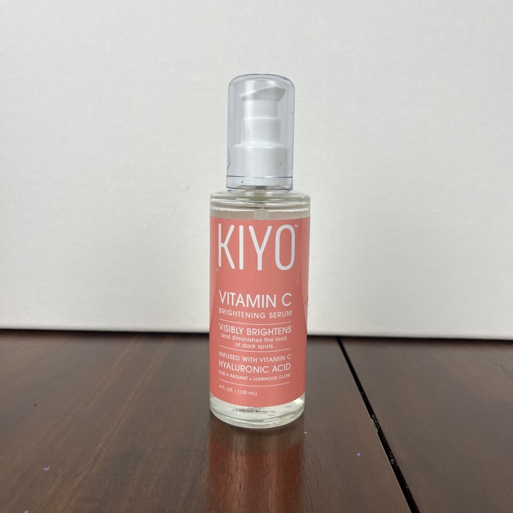Kiyo Vitamin C Brightening Serum Hyaluronic Acid Collagen Peptides Face 4oz Jumb
